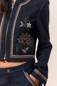 Embroidered Denim Jacket