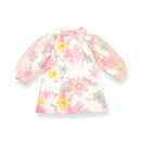 Mesh Sleeve Floral Cloud Dress