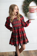 Smocked Plaid Dress
