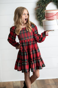 Smocked Plaid Dress