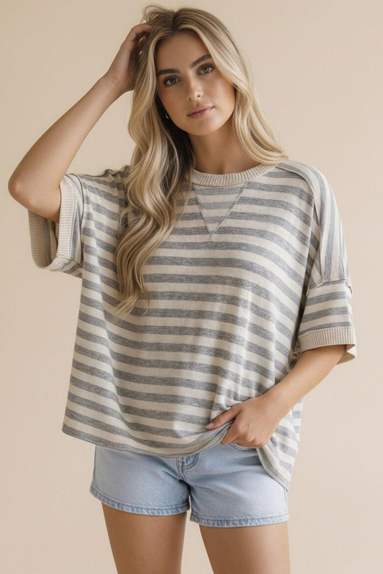 Striped Oversized Tee