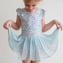 Ballerina Blossoms Swiss Dot Leotard