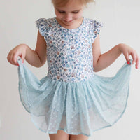 Ballerina Blossoms Swiss Dot Leotard