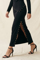 Studded Pencil Skirt