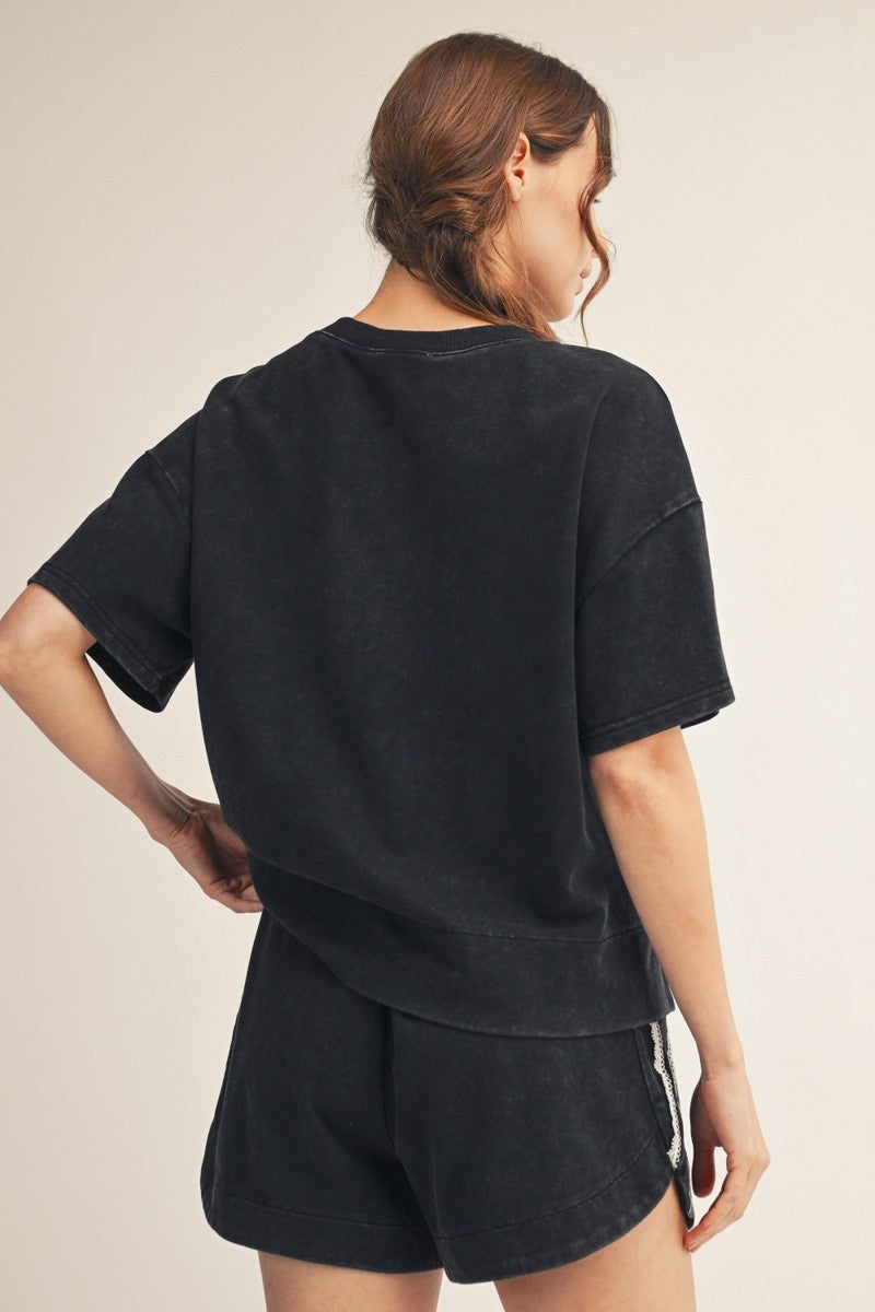 Lace Accent Short Set