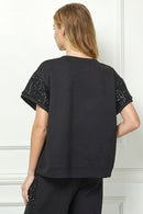 Sequin Trim Top