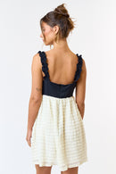 Ruffle Detail Mini Dress