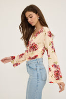 Satin Floral Bodysuit