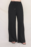 Soft Linen Wide Leg Pants