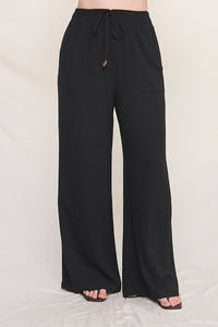 Soft Linen Wide Leg Pants