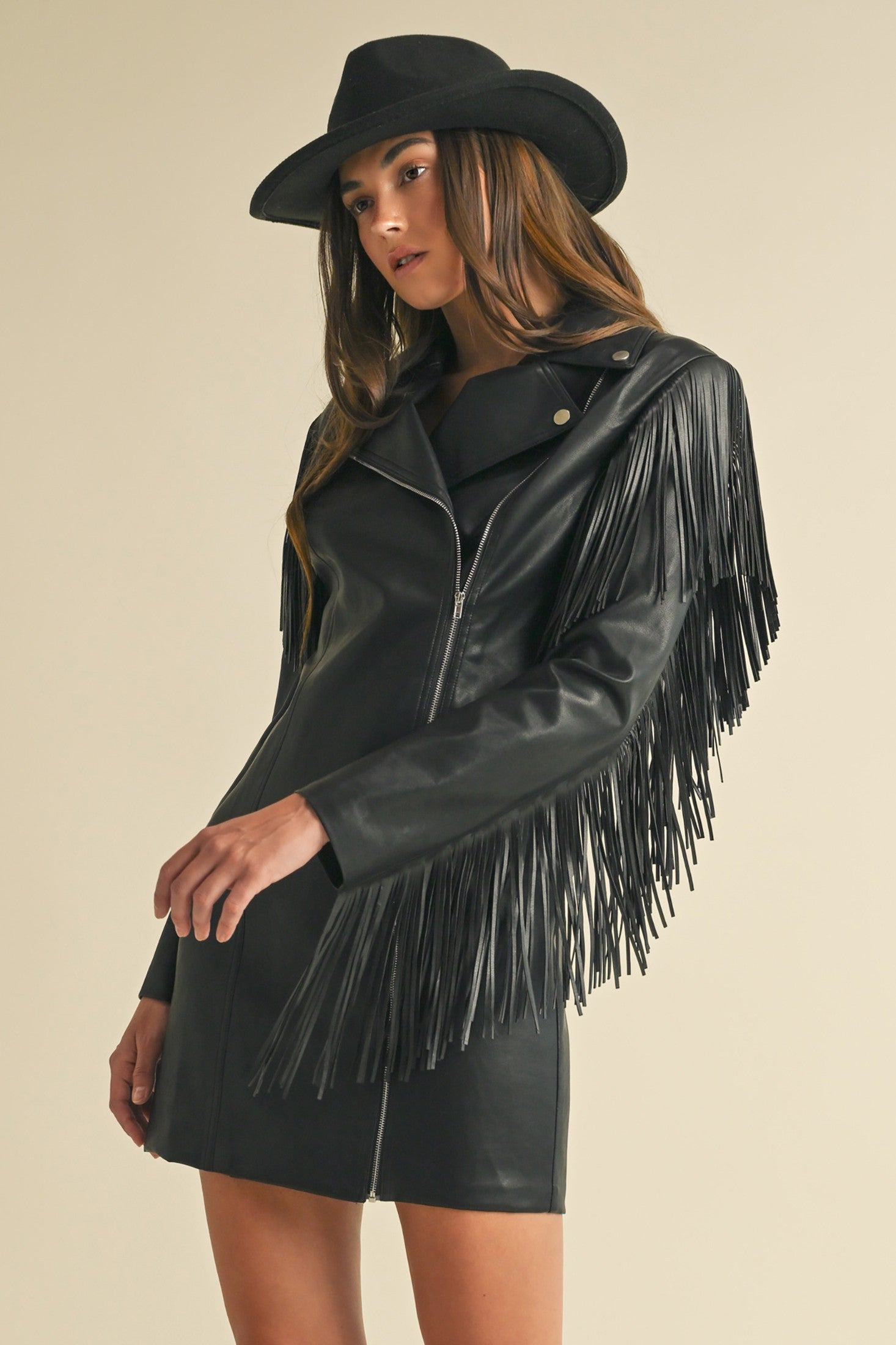 faux leather blazer dress Fringe – Kirby's Kloset Velvet Colors:Sky Blue 818 - Not available removable strap dress a sophisticated and sleek Kate Middleton's Wedding Dress: