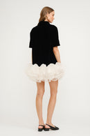Tulle Skirt Velvet Dress