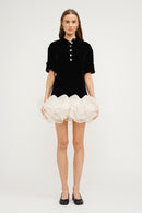 Tulle Skirt Velvet Dress
