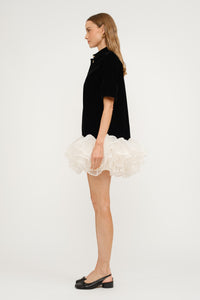Tulle Skirt Velvet Dress