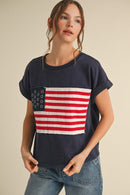 American Flag Patch Tee
