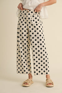 Polka Dot Wide Leg Pants