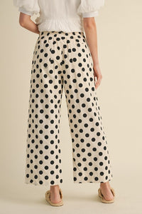 Polka Dot Wide Leg Pants