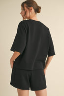 Solid Short Sleeve & Shorts Set