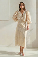 Scalloped Eyelet Skirt