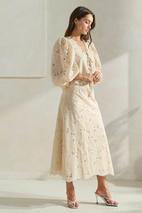 Scalloped Eyelet Skirt