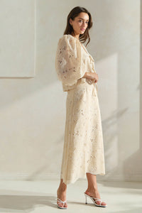 Scalloped Eyelet Skirt