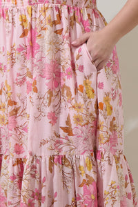 Floral Smocked Midi Dress