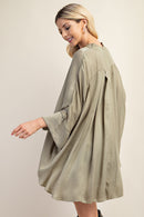 Loose Satin Blouse