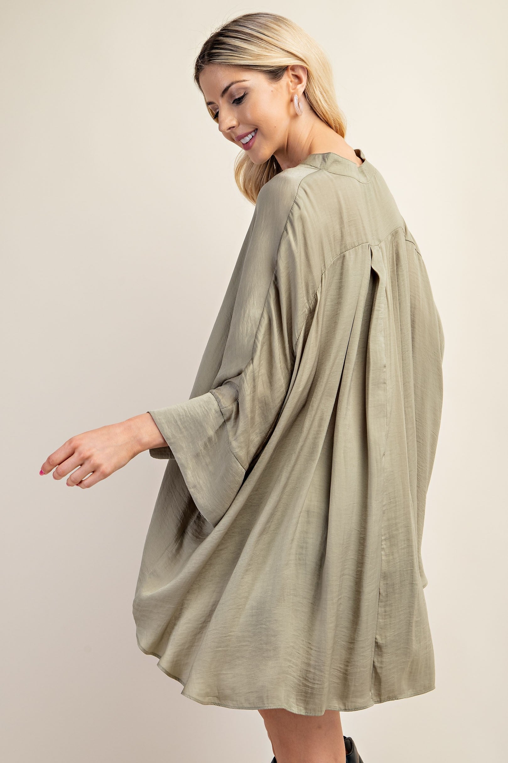 Loose Satin Blouse