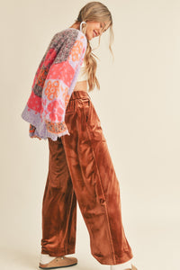 Fuzzy Floral Cardigan