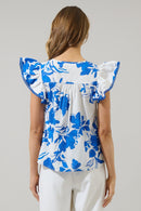 Aby Floral Poplin Top