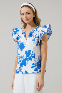 Aby Floral Poplin Top
