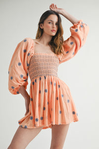 Floral Smocked Romper