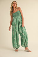 Harem Style Printed Jumpsuit
