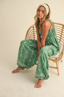 Harem Style Printed Jumpsuit