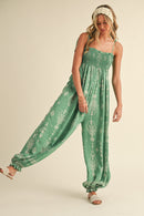 Harem Style Printed Jumpsuit