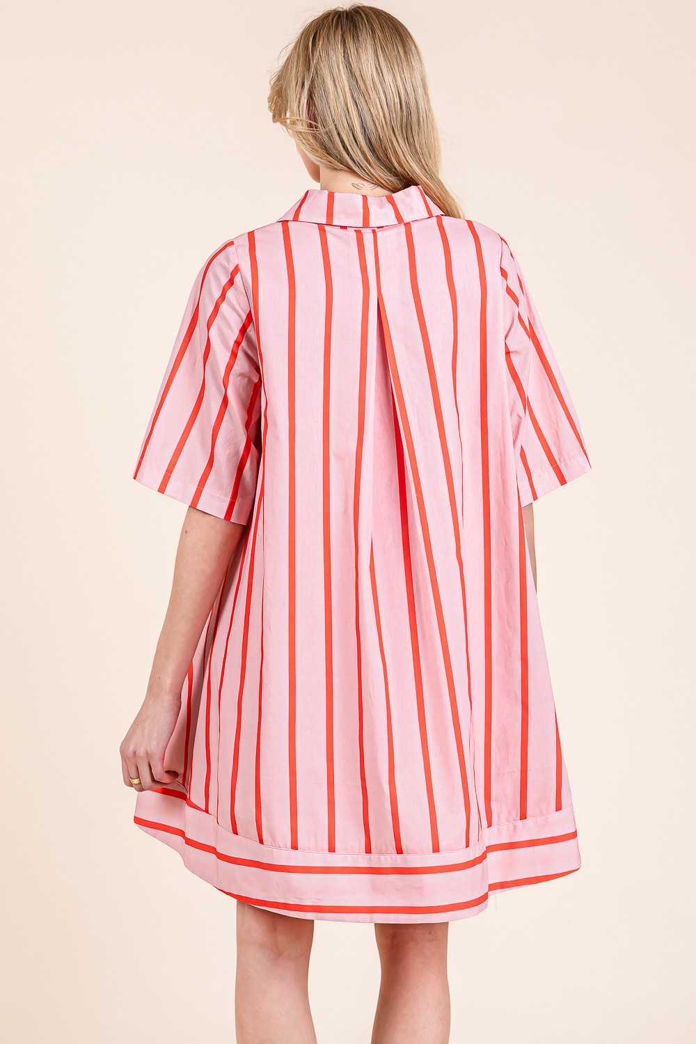 Striped Shirt Dress