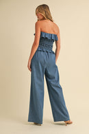 Ruffled Tube Jumpsuit