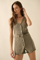 Denim Vest Romper