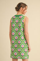 Geometric Print Knit Dress