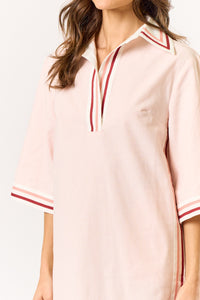 Striped Collared Shift Dress