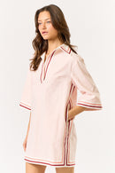 Striped Collared Shift Dress