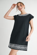 Edge Trim Detail Dress