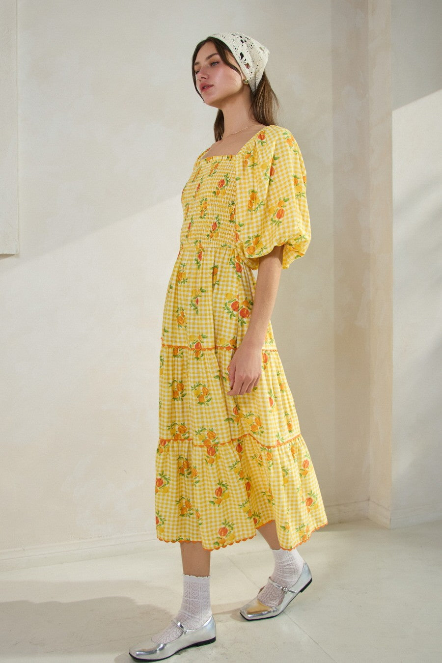 Garden Party Printed Midi Dress