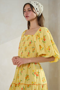 Garden Party Printed Midi Dress