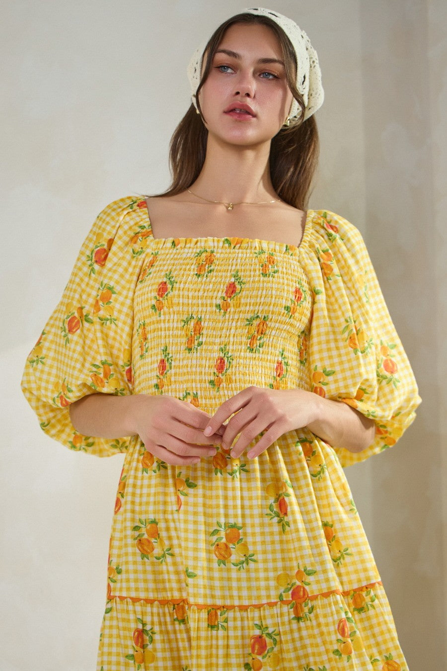 Garden Party Printed Midi Dress