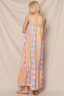 Aztec Spaghetti Strap Maxi Dress