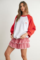 Varsity Bow Sweatshirt