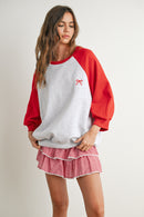 Varsity Bow Sweatshirt