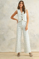 Floral Stretchy Vest