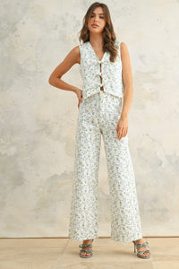 Floral Stretchy Vest